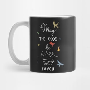 Hunger Games quality calligraphy - black version - green Mug